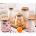 100ml Food Packaging Very Cheaper Wide Mouth Glass Square Shape Pudding Bottle/ Transparent Jar/Tie Plug Jar